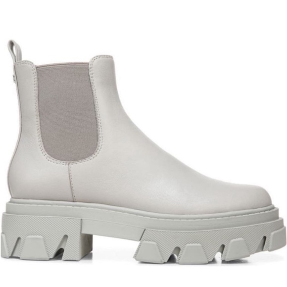 Sam Edelman Daelyn Lug Sole Chelsea Boot waterproof! Grey Leather size 8 - Picture 9 of 12